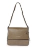 Mia Tomazzi Leder-Umhängetasche ''Viminale'' in Beige - (B)30 x (H)24 x (T)8 cm