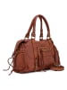 Melina C Leren handtas "Pontebba" bruin - (B)37 x (H)27 x (D)8 cm