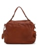 Melina C Leder-Henkeltasche "Alonte" in Hellbraun - (B)36 x (H)28 x (T)15 cm