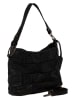 Melina C Leder-Schultertasche "Bulciago" in Schwarz - (B)34 x (H)23 x (T)16 cm