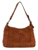 Melina C Leren schoudertas "Bulciago" camel - (B)34 x (H)23 x (D)16 cm