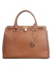 Lia Biassoni Leren handtas "Nure" cognackleurig - (B)36 x (H)28 x (D)18 cm
