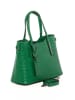 Lia Biassoni Leder-Schultertasche "Acco" in Grün - (B)32 x (H)22 x (T)12 cm