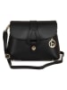Lia Biassoni Leder-Umhängetasche "Perotto" in Schwarz - (B)25 x (H)19 x (T)9 cm