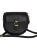 Lia Biassoni Leren schoudertas "Accesa" zwart - (B)24 x (H)18 x (D)12 cm