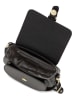Lia Biassoni Leder-Umhängetasche "Accesa" in Schwarz - (B)24 x (H)18 x (T)12 cm