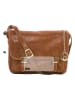 Lia Biassoni Leder-Umhängetasche in Hellbraun - (B)26 x (H)19 x (T)12 cm