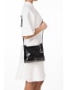 Lia Biassoni Leren schoudertas zwart - (B)24 x (H)20 x (D)6,5 cm