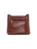 Lia Biassoni Leren schoudertas bruin - (B)24 x (H)20 x (D)6,5 cm