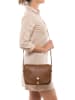Pia Sassi Leren schoudertas lichtbruin - (B)25 x (H)23 x (D)7 cm