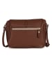 Pia Sassi Leder-Umhängetasche "Monte Avella" in Braun - (B)25 x (H)23 x (T)7 cm