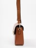Lia Biassoni Leder-Umhängetasche in Hellbraun - (B)22 x (H)16 x (T)7 cm