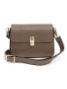 Lia Biassoni Leren schoudertas taupe - (B)22 x (H)16 x (D)7 cm