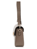 Lia Biassoni Leder-Umhängetasche in Taupe - (B)22 x (H)16 x (T)7 cm