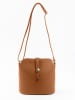 Lia Biassoni Leren schoudertas lichtbruin - (B)24 x (H)22 x (D)10 cm