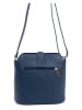 Lia Biassoni Leder-Umhängetasche in Dunkelblau - (B)24 x (H)22 x (T)10 cm