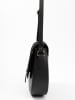 Lia Biassoni Leder-Umhängetasche  in Schwarz - (B)23 x (H)20 x (T)6 cm