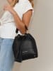 Lia Biassoni Leder-Henkeltasche "Ancinale" in Schwarz - (B)25 x (H)27 x (T)17 cm
