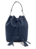 Lia Biassoni Leren handtas "Ancinale" donkerblauw - (B)25 x (H)27 x (D)17 cm