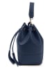 Lia Biassoni Leder-Henkeltasche "Ancinale" in Dunkelblau - (B)25 x (H)27 x (T)17 cm