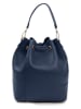 Lia Biassoni Leder-Henkeltasche "Ancinale" in Dunkelblau - (B)25 x (H)27 x (T)17 cm