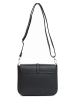 Lia Biassoni Leder-Umhängetasche  in Schwarz - (B)24 x (H)18 x (T)8 cm