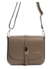 Lia Biassoni Leder-Umhängetasche in Taupe - (B)24 x (H)18 x (T)8 cm