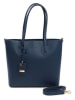 Lia Biassoni Leder-Schultertasche in Dunkelblau - (B)34 x (H)29 x (T)12 cm