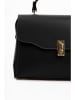 Lia Biassoni Leder-Henkeltasche in Schwarz - (B)29 x (H)29 x (T)12 cm