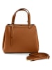 Lia Biassoni Leren handtas lichtbruin - (B)28 x (H)21 x (D)15 cm