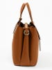 Lia Biassoni Leder-Henkeltasche in Hellbraun - (B)28 x (H)21 x (T)15 cm