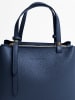Lia Biassoni Leder-Henkeltasche "Bardine" in Dunkelblau - (B)28 x (H)21 x (T)15 cm