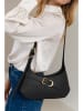 Lia Biassoni Leren schoudertas zwart - (B)32 x (H)19 x (D)6 cm