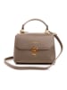 Lia Biassoni Leren handtas taupe - (B)23 x (H)16 x (D)12 cm
