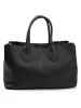 Lia Biassoni Leren shopper zwart - (B)42 x (H)29 x (D)15 cm