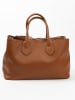 Lia Biassoni Leder-Shopper in Hellbraun - (B)42 x (H)29 x (T)15 cm