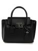 Lia Biassoni Leder-Henkeltasche in Schwarz - (B)30 x (H)23 x (T)11 cm