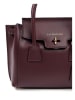 Lia Biassoni Leren handtas bordeaux - (B)30 x (H)23 x (D)11 cm