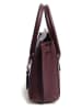 Lia Biassoni Leder-Henkeltasche in Bordeaux - (B)30 x (H)23 x (T)11 cm