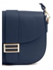 Lia Biassoni Leren schoudertas donkerblauw - (B)27 x (H)22 x (D)7 cm