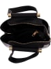 Lia Biassoni Leder-Henkeltasche "Lato" in Schwarz - (B)25 x (H)25 x (T)12 cm