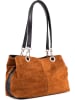 Lia Biassoni Skórzana torebka w kolorze jasnobrązowym - 32 x 20 x 14 cm