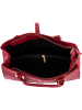 Lia Biassoni Leren handtas rood - (B)35 x (H)25 x (D)11 cm