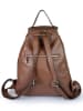 Lia Biassoni Leder-Rucksack "Cixerri" in Braun - (B)23 x (H)33 x (T)12 cm
