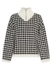 MOSS COPENHAGEN Sweter "Amaria" w kolorze biało-czarnym