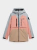 4F Ski-/ Snowboardjacke in Hellblau/ Rosa/ Beige