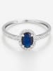 DIAMANTA Weißgold-Ring "Royal Blue" mit Diamanten