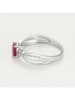 DIAMANTA Witgouden ring "Rubis d'amour" met diamanten