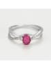 DIAMANTA Weißgold-Ring "Rubis d'amour" mit Diamanten