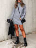 Milan Kiss Stricckleid in Grau